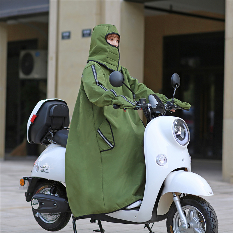 男女电瓶车防风衣冬季挡风衣外套电车加绒加厚服保暖骑行防寒防水