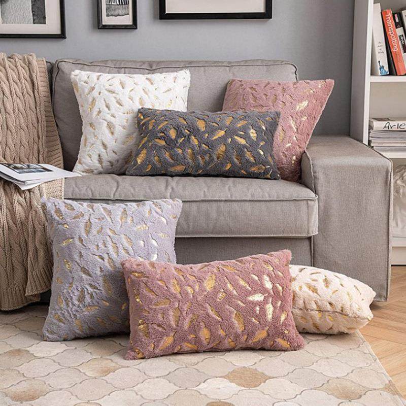 圣诞抱枕烫金羽毛抱枕套沙发客厅毛绒靠枕靠垫套罩定制,淘宝优惠券,粉丝福利购,淘宝优惠卷