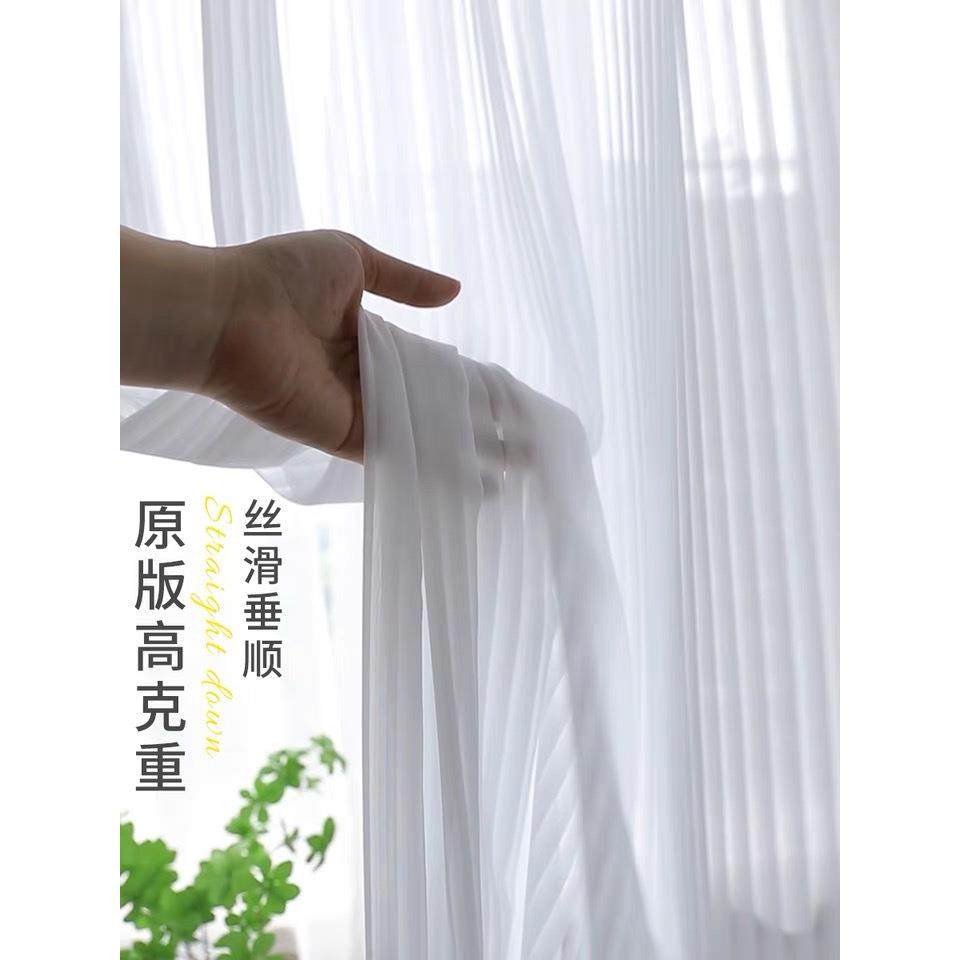 百叶纱窗帘纱帘透光不透人梦幻白纱帘竖条纹客厅窗帘成品隔断纱帘,淘宝优惠券,粉丝福利购,淘宝优惠卷