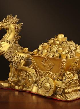 马拉聚宝盘马拉元宝家居办公室摆件金属工艺品摆件定制