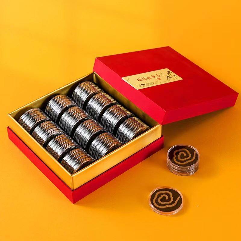 祥云盘香无粘粉香片礼盒装鹅梨帐中香室内香薰芽庄沉香老山檀香,淘宝优惠券,粉丝福利购,淘宝优惠卷