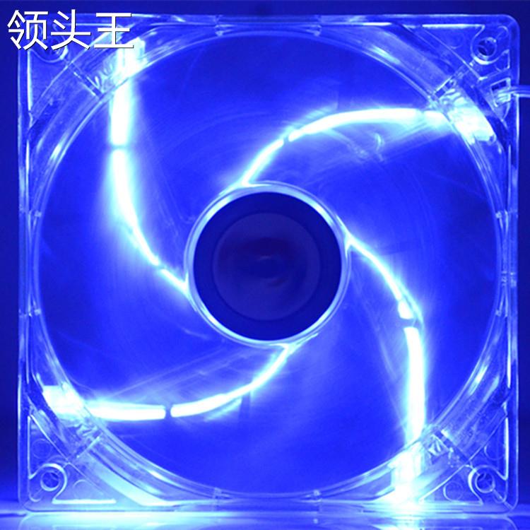 8cm机箱风扇 电脑散热风扇 LED 炫彩 8厘米电源风扇 D型4pin - 图1