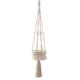 Ins Nordic cotton rope woven flower basket pot plant green plant fruit hanging basket home gardening decoration net pocket aerial hanging decoration