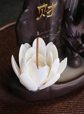 跨境紫砂檀香沉香炉室内家居摆件创意高山流水中国龙吐烟倒流香炉