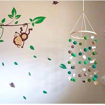 Manufacturer Direct Sales New Ins Home Round Rainbow Gross Ball Wind Bells Bed Bells Children Room Decorated Bed Bill Felt Balls