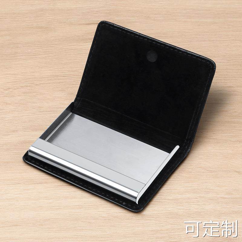 现货鳄鱼纹真皮金属名片盒真皮名片夹可激光logo 头层牛皮竹节纹,淘宝优惠券,粉丝福利购,淘宝优惠卷