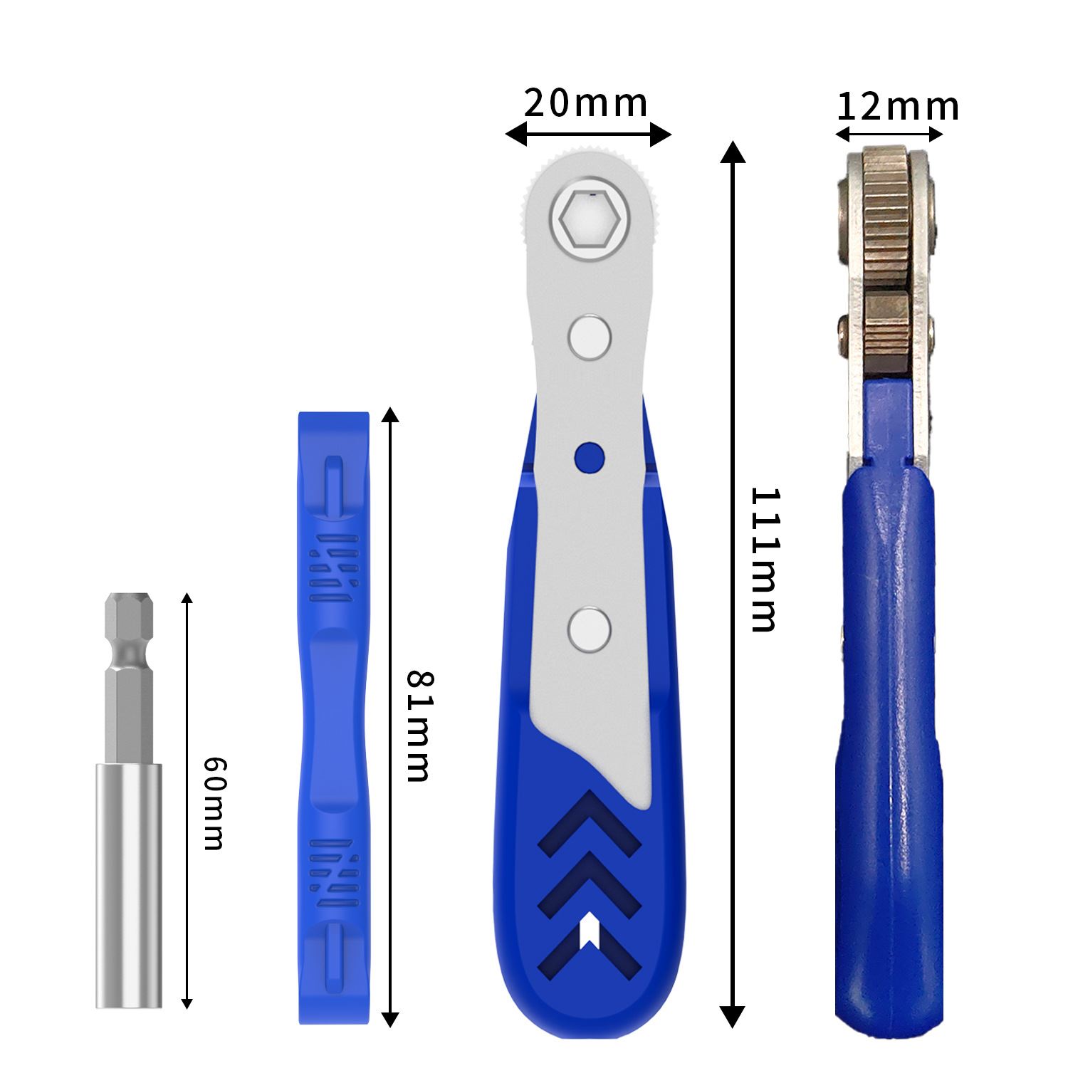 新款套筒螺丝批一字十字六角扳手棘轮螺丝刀家具电器维修工具起子 - 图1