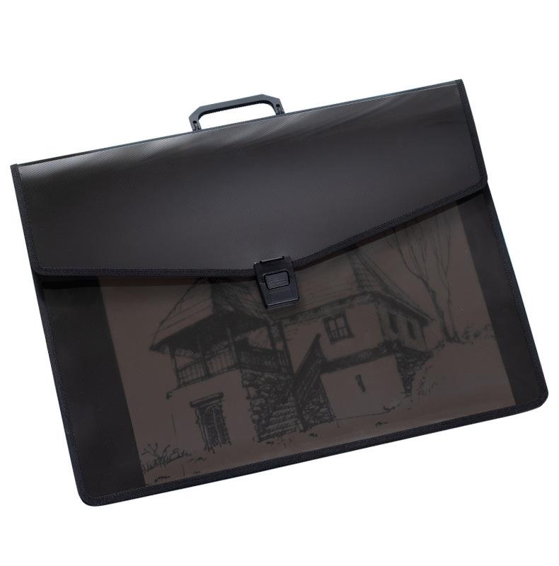 a2手提画册袋大容量工程图纸海报收纳袋4k文件夹A3美术作品收集册 - 图3