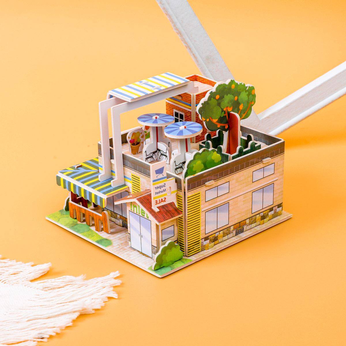 纸质3d拼图手工diy幼儿园礼物立体拼图摆件模型益智儿童玩具 拼图,淘宝优惠券,粉丝福利购,淘宝优惠卷