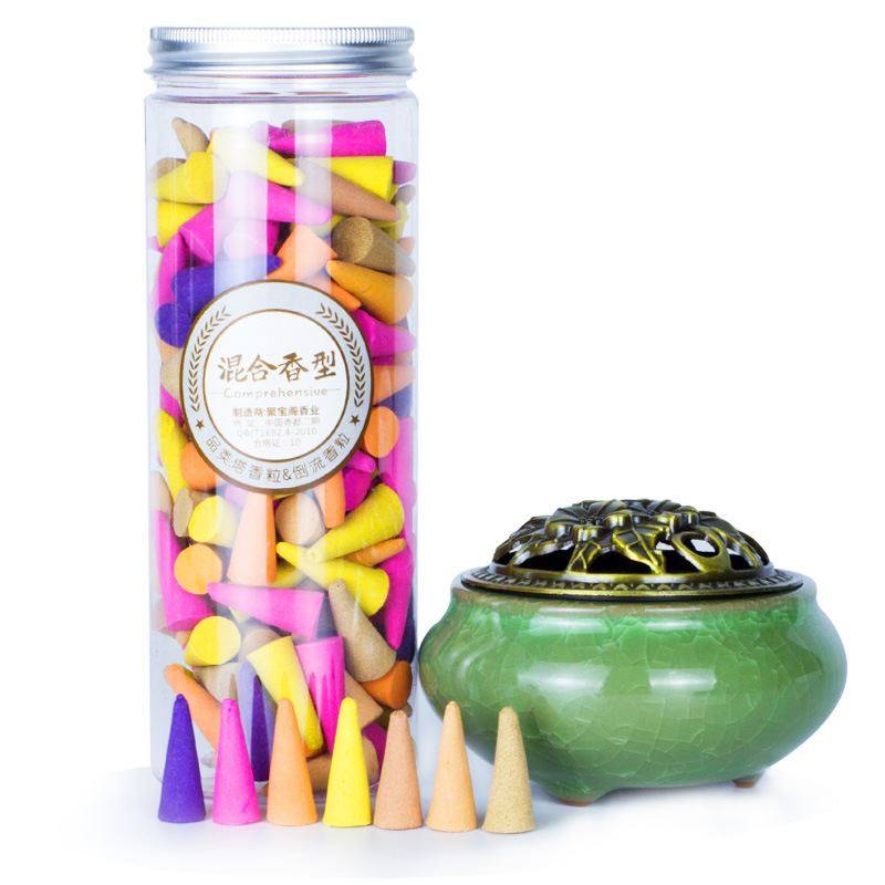 倒流香檀香熏香家用宝塔锥香粒薰衣草塔香炉香薰卫生间除味,淘宝优惠券,粉丝福利购,淘宝优惠卷