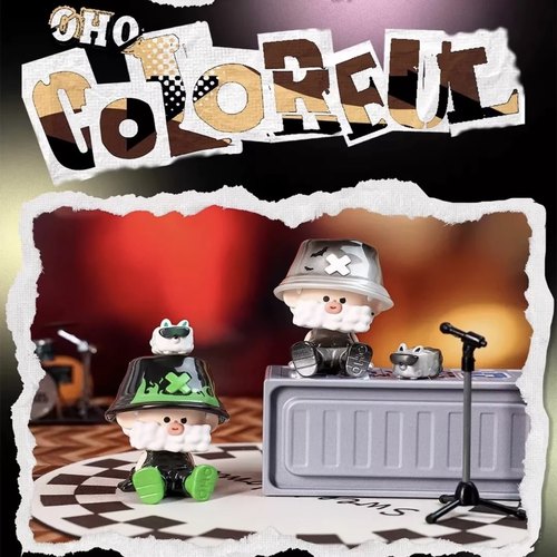 【拆盒】OHO-Colorful彩色系列潮玩盲盒摆件手办 - 图2