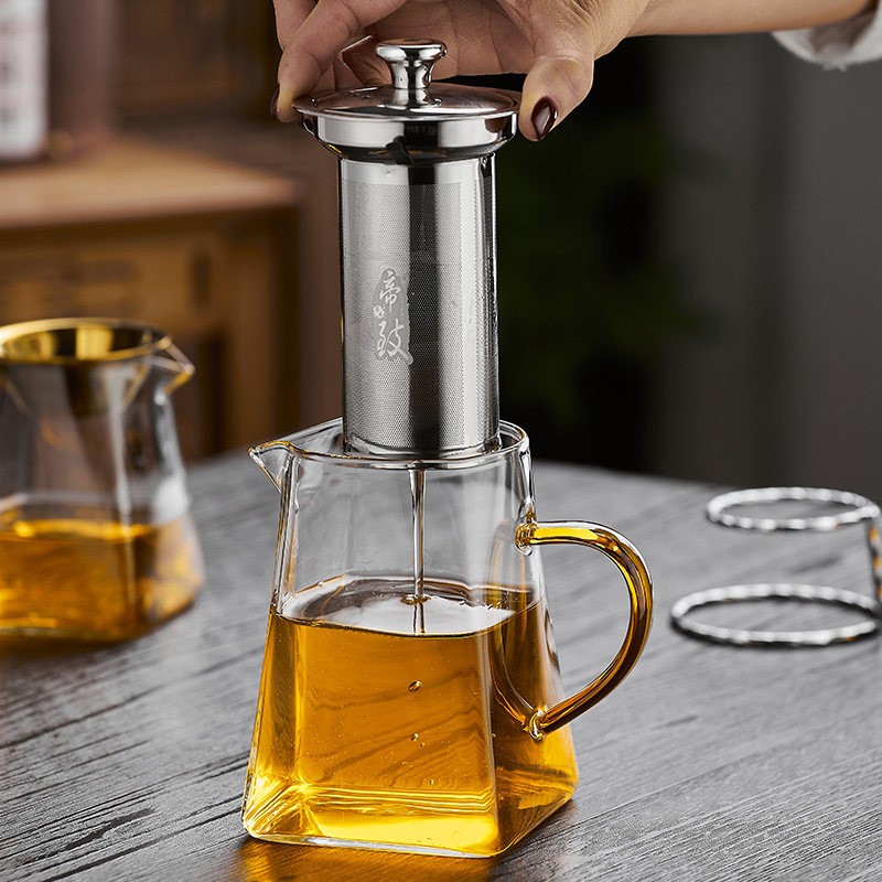加厚功夫茶具大小号公杯耐热温高硼硅玻璃公道杯茶漏过滤网分茶器,淘宝优惠券,粉丝福利购,淘宝优惠卷