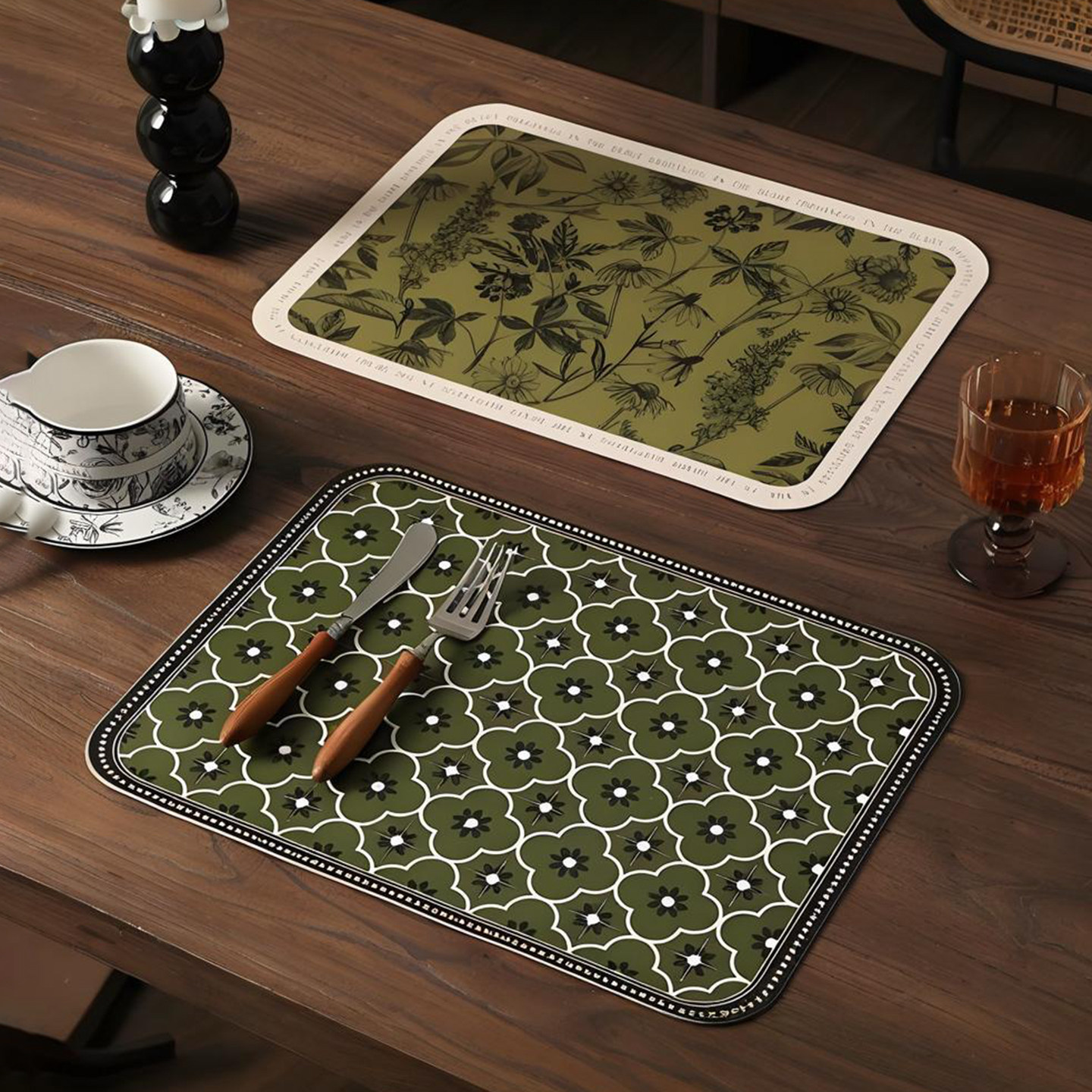 高级感餐垫中古风皮革餐桌垫隔热垫防水防油杯垫碗垫餐盘垫西餐垫,淘宝优惠券,粉丝福利购,淘宝优惠卷