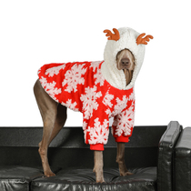 Dogs clothes large dogs winter warming big dogs Christmas clothes Kimu Labrador side pastoral cute dog clothes