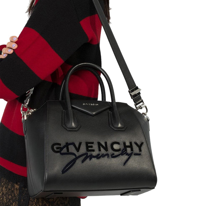 givenchy黑色牛皮antigona手提包 YISHEHUI海外女士包袋