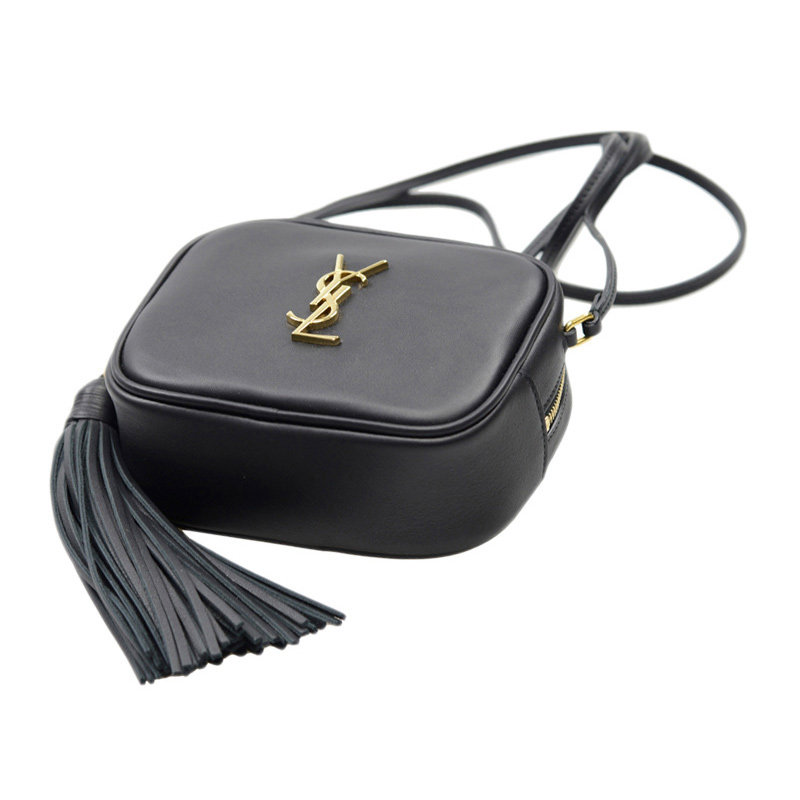 圣罗兰黑色女士斜挎包 YISHEHUI海外女士包袋