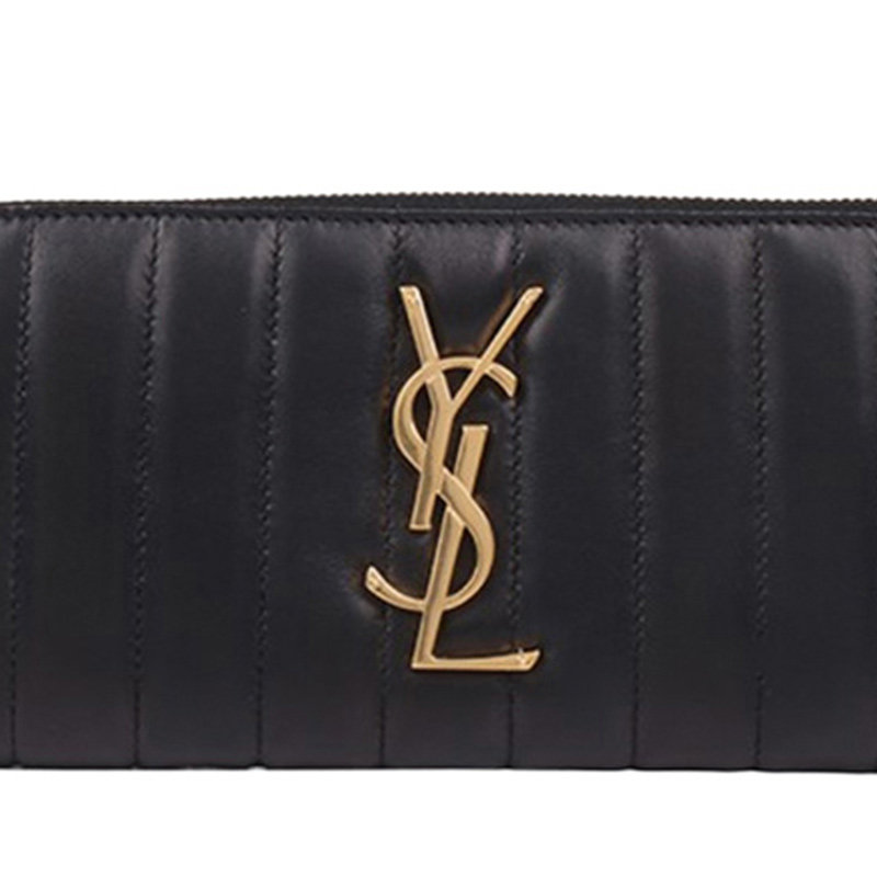 圣罗兰黑色女士钱包 YISHEHUI海外女士包袋