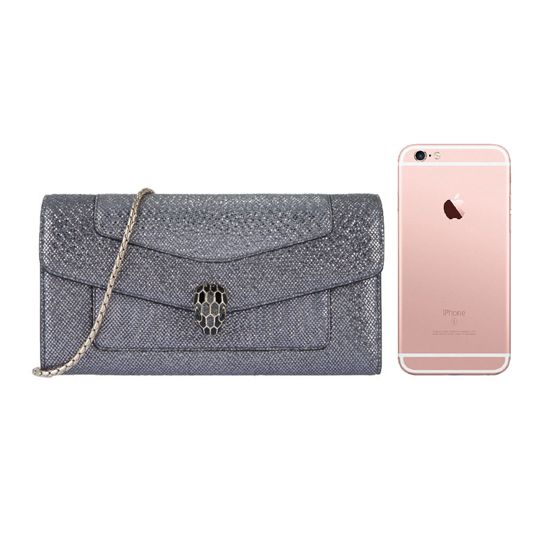 bvlgari小牛皮蛇头扣百搭单肩包 YISHEHUI海外女士包袋