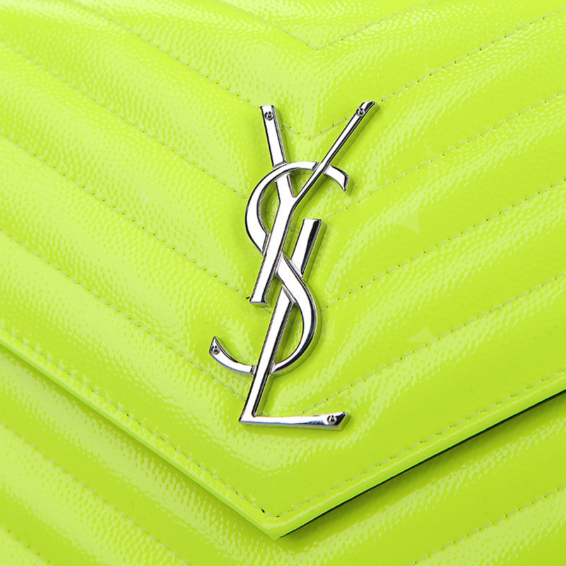 圣罗兰黄色女士链条包 YISHEHUI海外女士包袋