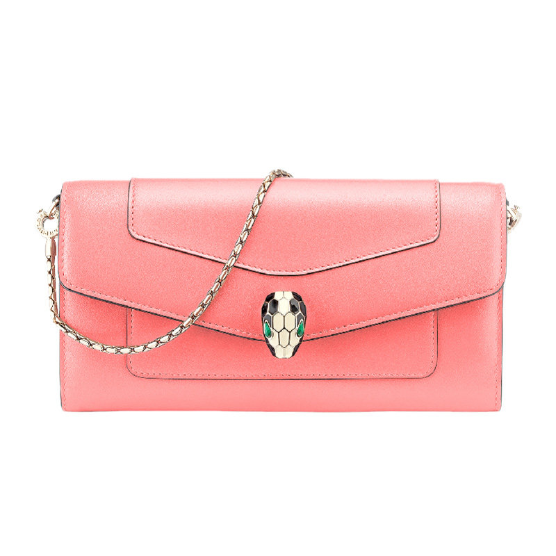 bvlgari粉色288837单肩斜挎包 YISHEHUI海外女士包袋