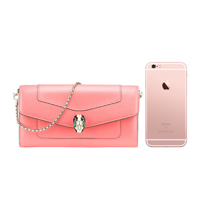 bvlgari粉色288837单肩斜挎包 YISHEHUI海外女士包袋