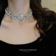 Women's baroque pearl clavicle necklace
