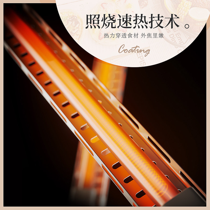 detbom家用小型迷你复古立式小烤箱 detbom修远电烤箱