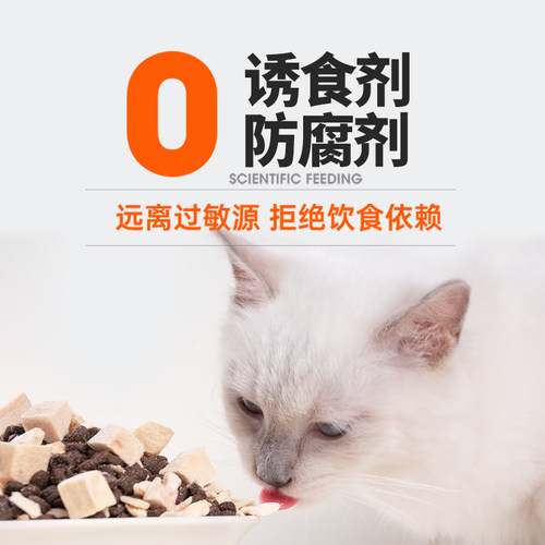 阪井全价猫粮成猫冻干鸡肉生骨肉2kg幼猫增肥发腮营养高蛋白猫粮 - 图3