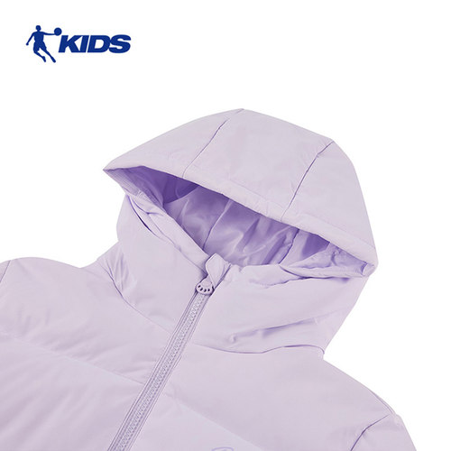 乔丹羽绒服女童外套2025年春季新款防风保暖中大童上衣女T9445617 - 图1