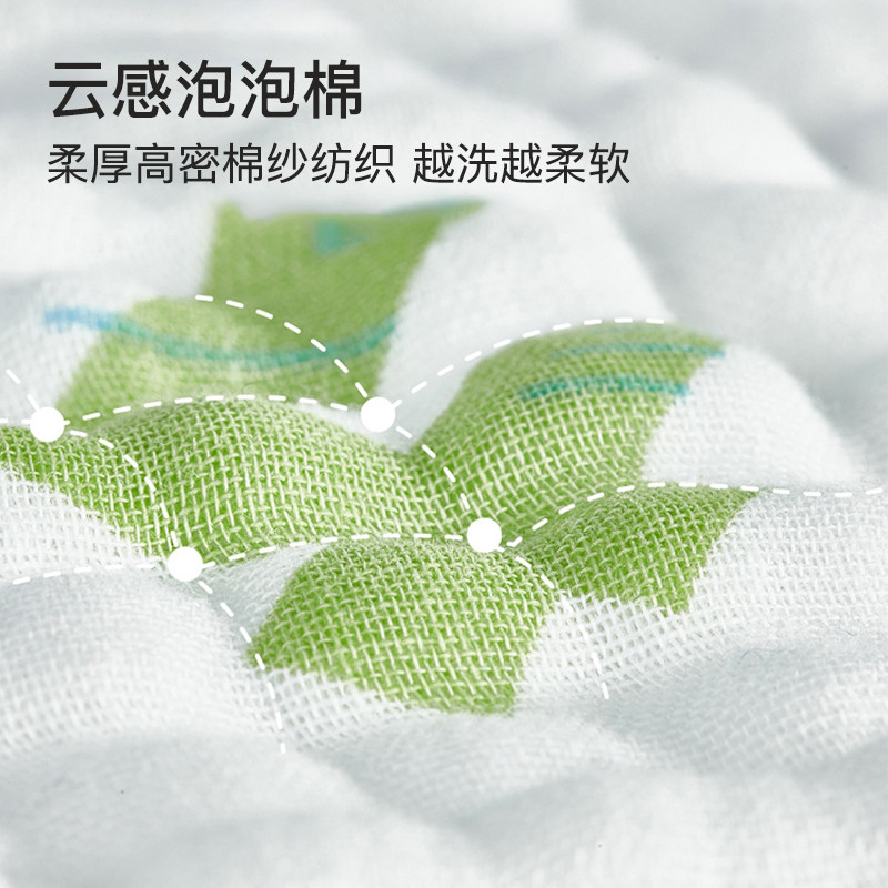 4条 三利婴儿口水巾初生宝宝纯棉洗脸小方巾新生儿童纱布毛巾透气,淘宝优惠券,粉丝福利购,淘宝优惠卷