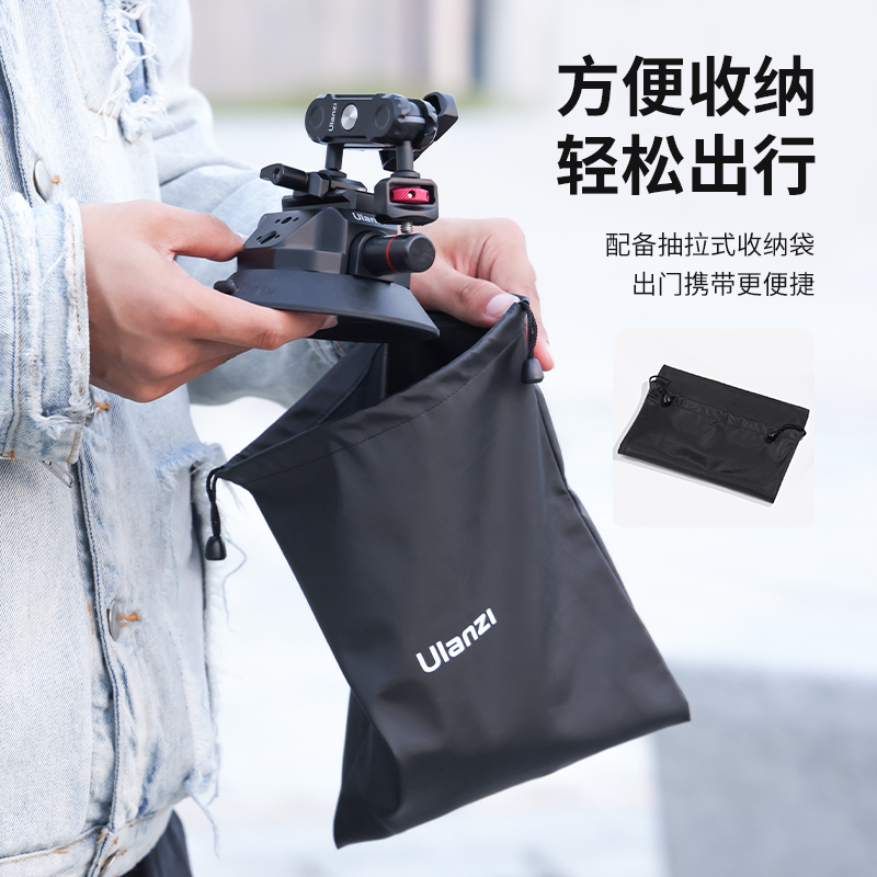 优篮子车载吸盘大疆Pocket 3云台action4运动相机拍摄支架gopro12配件影石Insta360 X4汽车固定相机拍摄摄影-图2