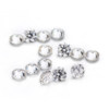 D color VVS1 moissanite crushed diamond small diamond micro-inlaid jade colored gemstone ring with diamonds and side stones scattered