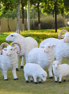 户外园林景观玻璃钢庭院仿真动物