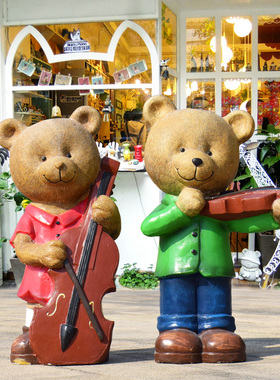 户外园林景观商场玻璃钢卡通动物