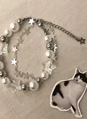 少儿闺蜜手链女童10岁二三四人款小学生水晶小熊ins炫彩一个