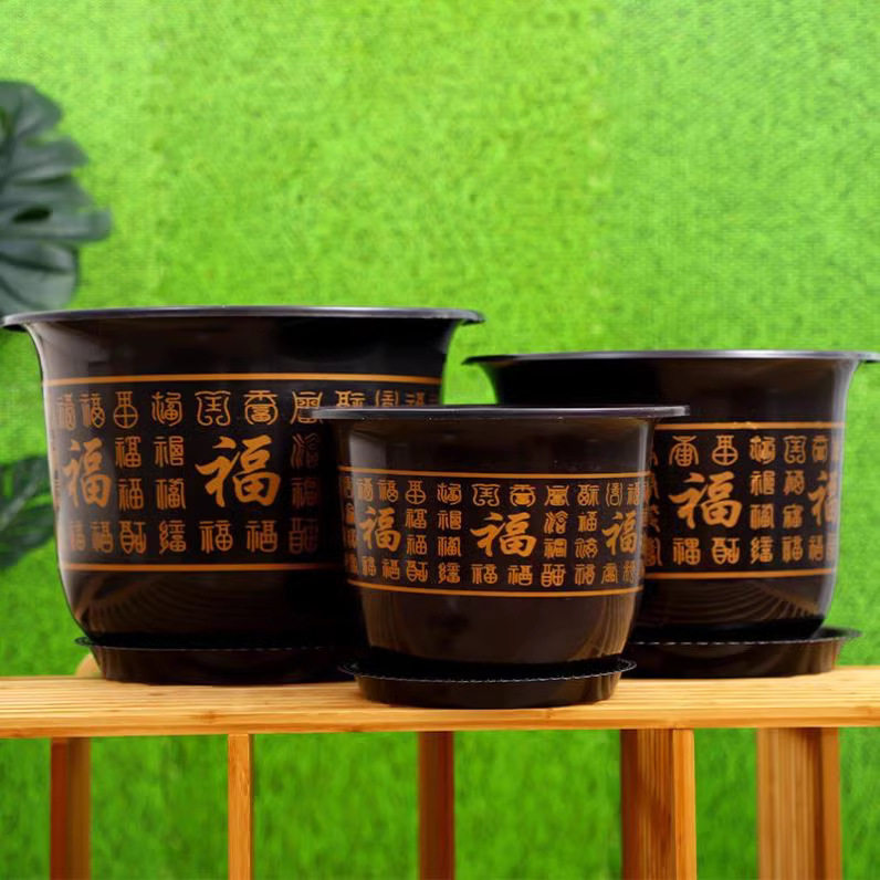 花盆仿陶瓷树脂塑料果树盆特大号盆栽绿植果树黄金葛月季牡丹花盆