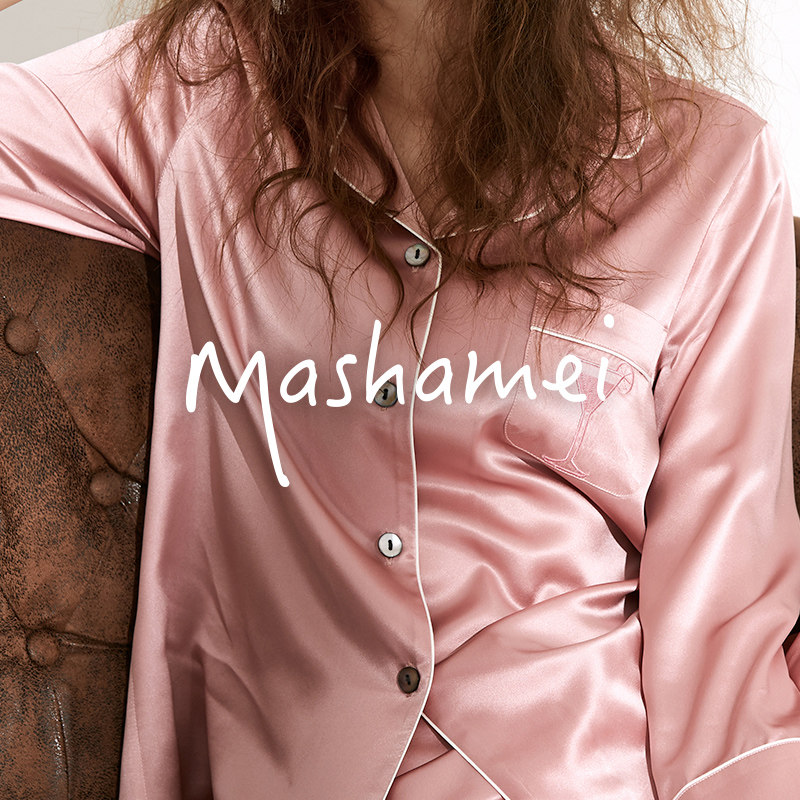 2021新款100%桑蚕丝绸缎秋冬季睡衣 玛莎魅睡衣/家居服套装