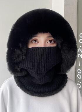 东北哈尔滨零下40度针织帽子加绒加厚长白山雪乡漠河旅游防寒装备