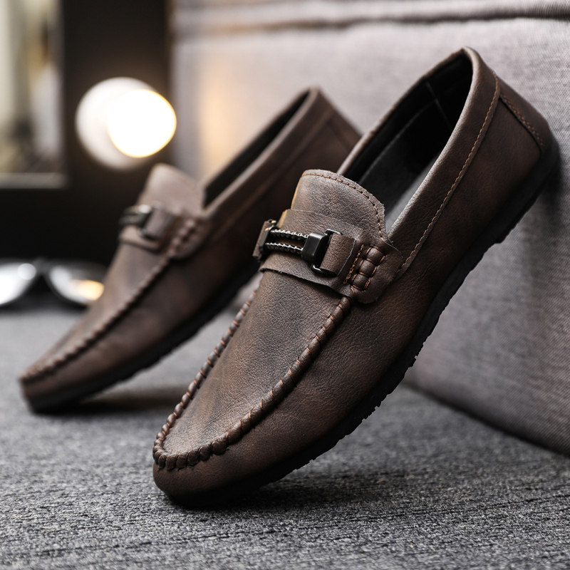 2026春季薄款豆豆鞋男潮流休闲百搭高级感小皮鞋男正装商务乐福鞋,淘宝优惠券,粉丝福利购,淘宝优惠卷