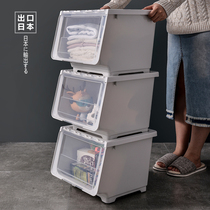 Childrens toy containing box plastic side opening clothes front open containing box Home containing box containing box finishing box