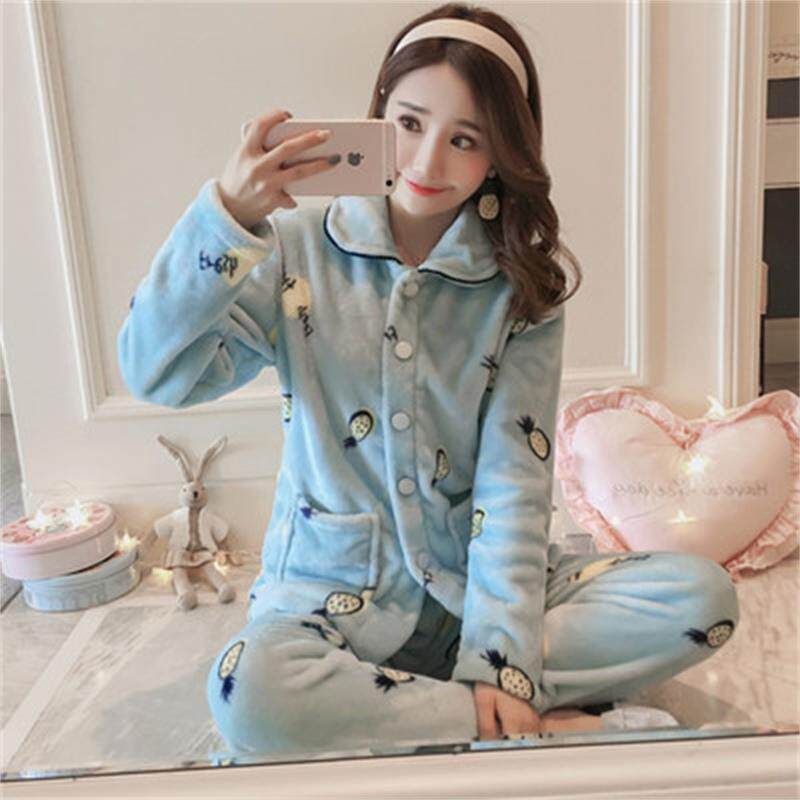 jcyeiosx /积系秋冬韩版法兰绒睡衣 积系睡衣/家居服套装