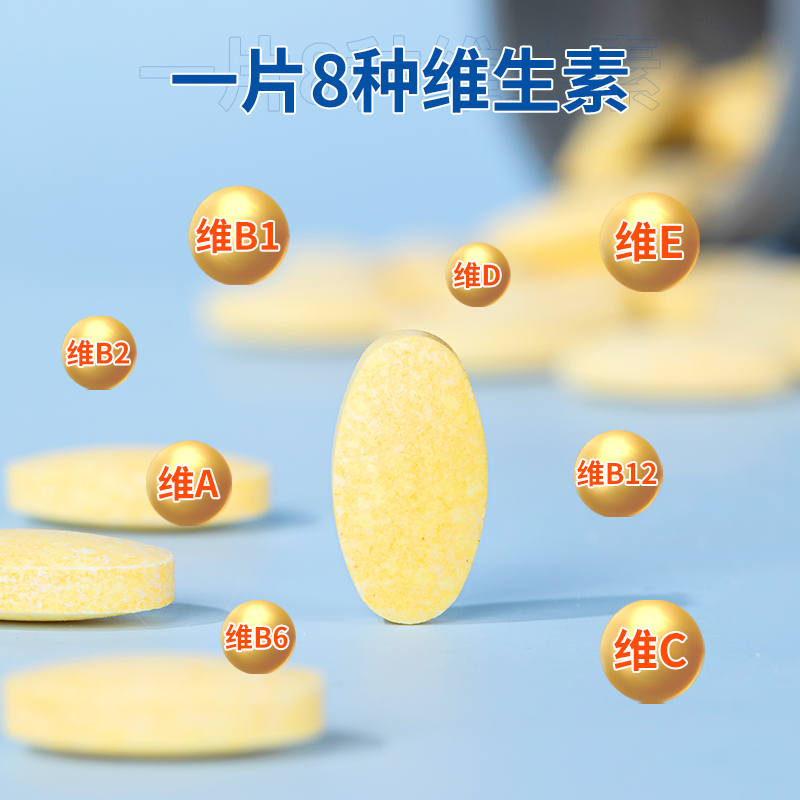 多维元素片男补充多种维生素b1 b2维生素C矿物质氨基酸官方旗舰店 - 图0