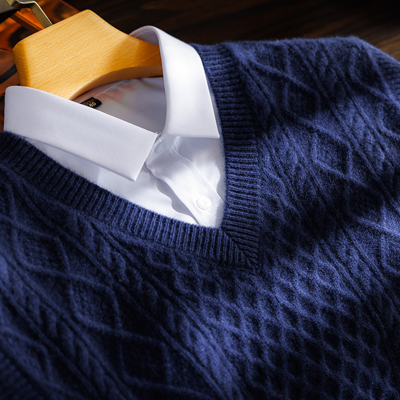 100纯山羊绒衫男背心马甲秋冬季针织打底羊毛高端V领加厚无袖毛衣,淘宝优惠券,粉丝福利购,淘宝优惠卷