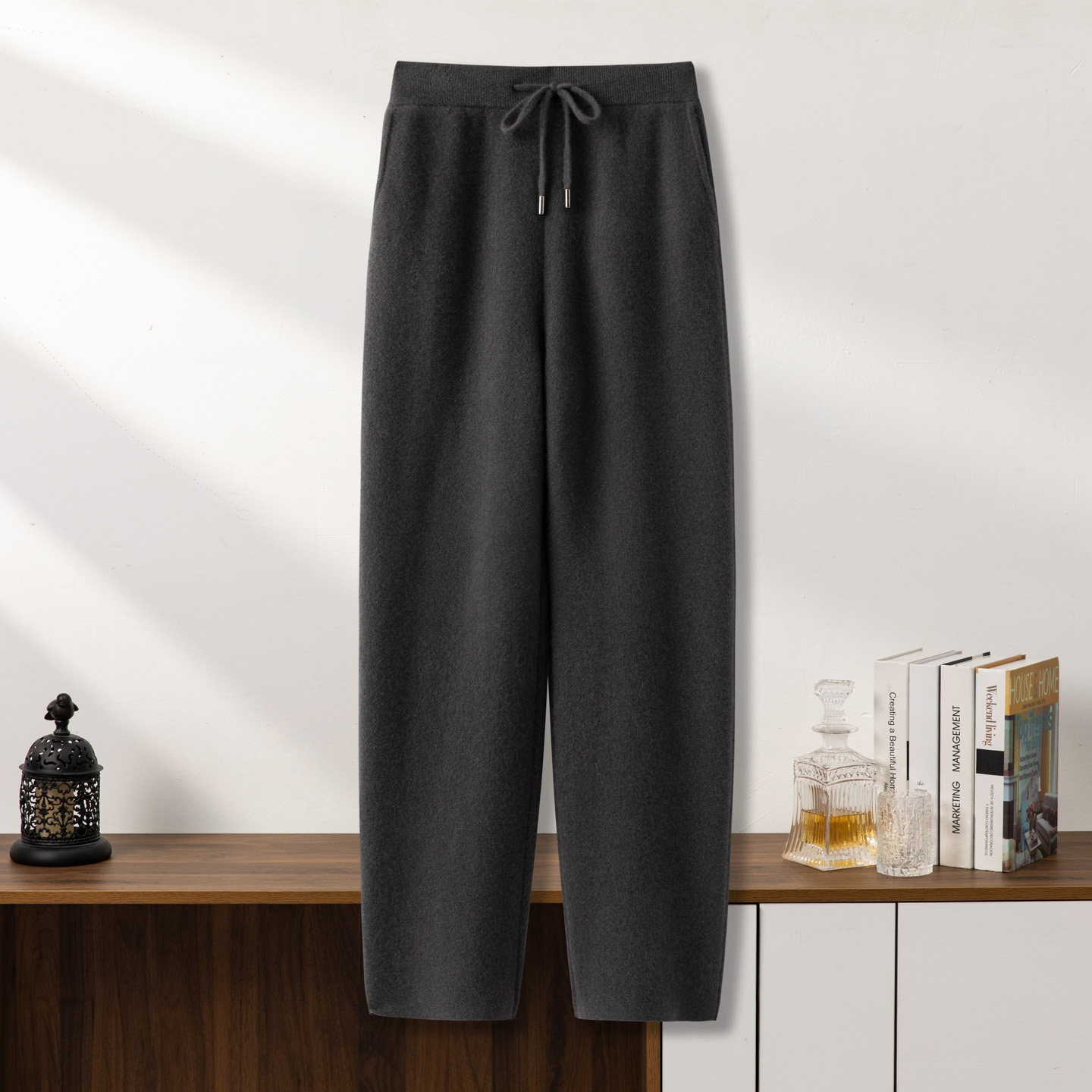 四平加厚羊绒裤男100纯羊绒冬季新款针织裤商务裤休闲裤长裤男裤,淘宝优惠券,粉丝福利购,淘宝优惠卷