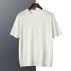 Tongyue 68 worsted pure cashmere short-sleeved T-shirt for men