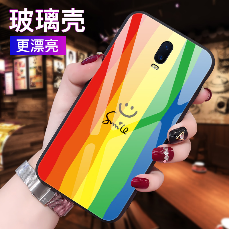 oppoR17手机壳oppo R17pro玻璃r17保护opopr硅胶套PBEMOO软边硬壳por彩虹opoor防摔0PP0男女潮oopor网红新款 - 图0