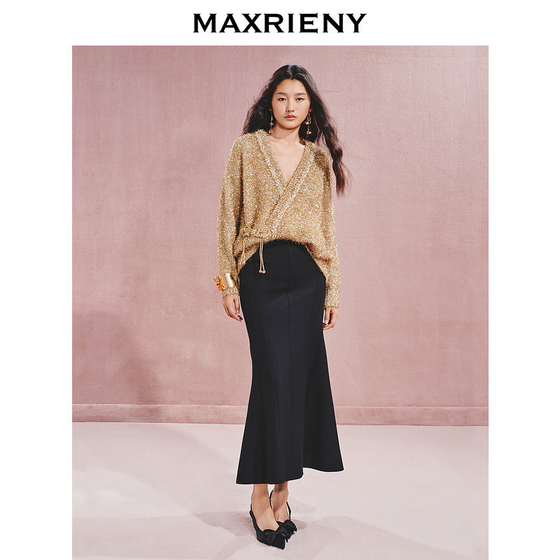 【奥莱】MAXRIENY盘扣装饰系带外套女,淘宝优惠券,粉丝福利购,淘宝优惠卷