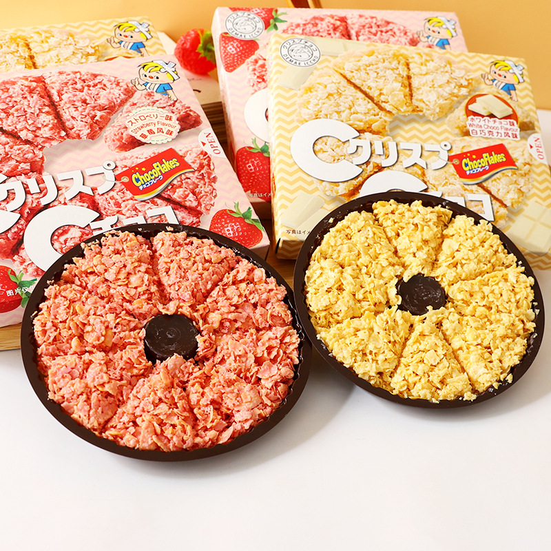 4盒装包邮日本进口零食日清可可脆派燕麦脆批巧克力味玉米片饼干 - 图1