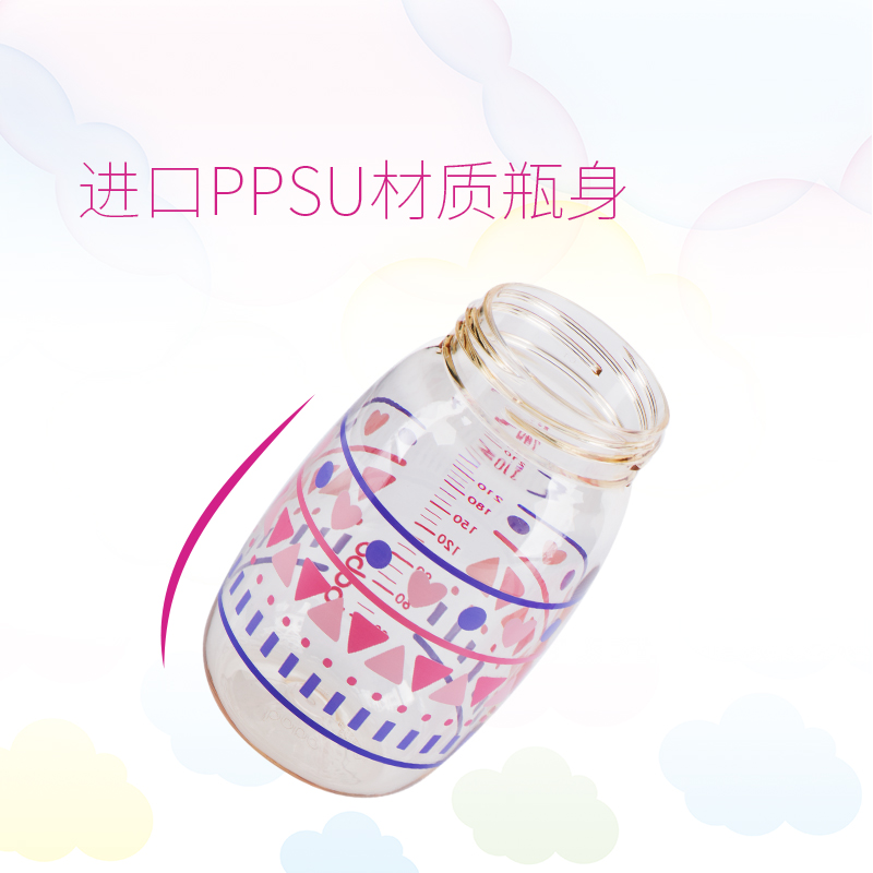 bobo吸管杯乐儿宝绚彩吸管学饮杯两用杯喝水PPSU防摔防漏260ml - 图0