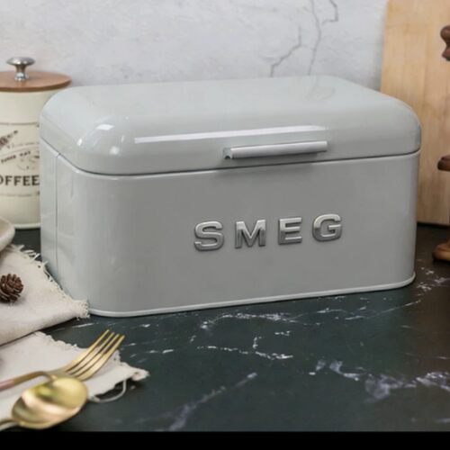 SMEG斯麦格北欧风翻盖面包箱烘焙收纳箱化妆品收纳证件口罩收纳盒 - 图2